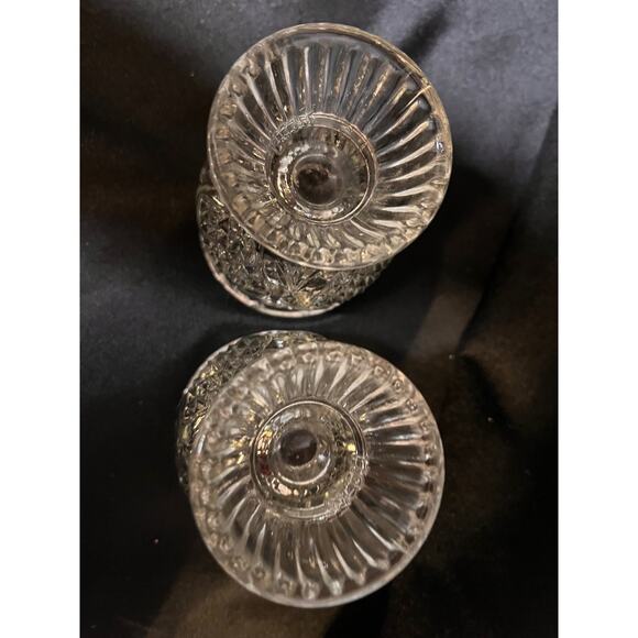 Fostoria Tulip Clear Fire Candle Holders -set of 2 - Picture 10 of 12